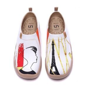 UIN Women's Slip Ons Canvas Lightweight Walking Casual Loafers (Mademoiselle)